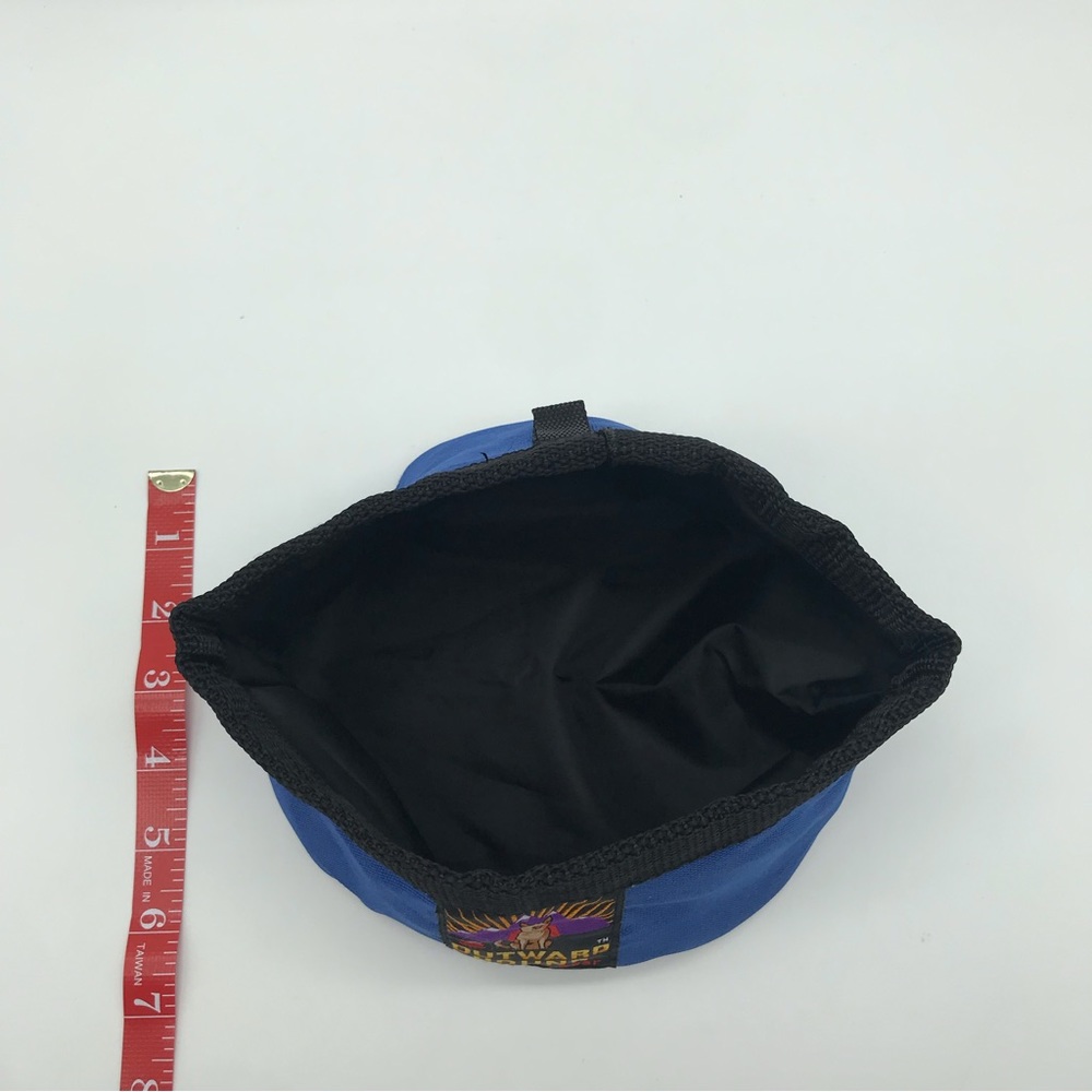 Outward Hound Pet Travel Gear Port-A-Bowl Portable Pet Bowl Blue Black Vintage - Picture 10 of 11